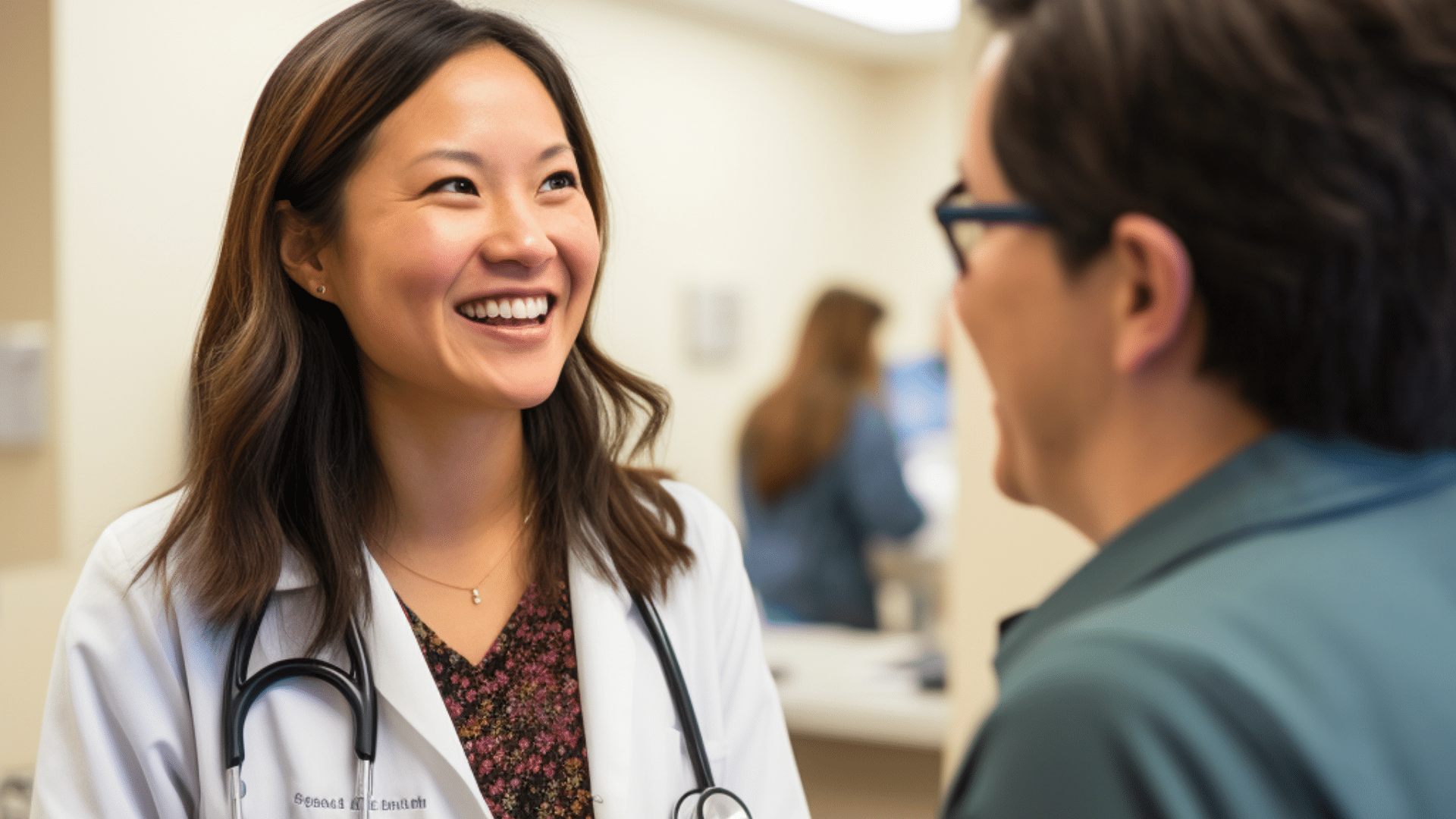 Doctor talking to a patient
