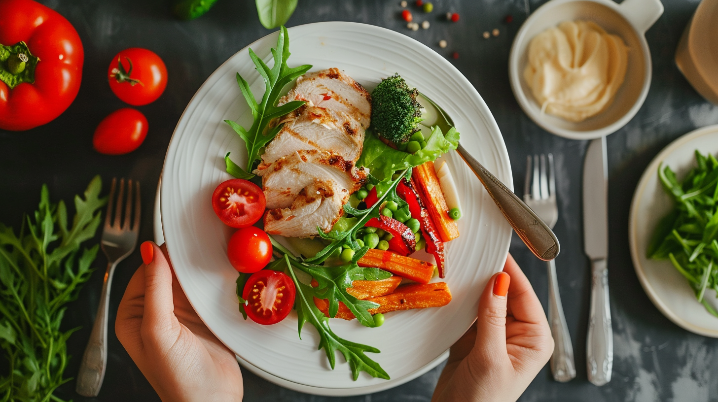An image of a small portion of food in a plate.