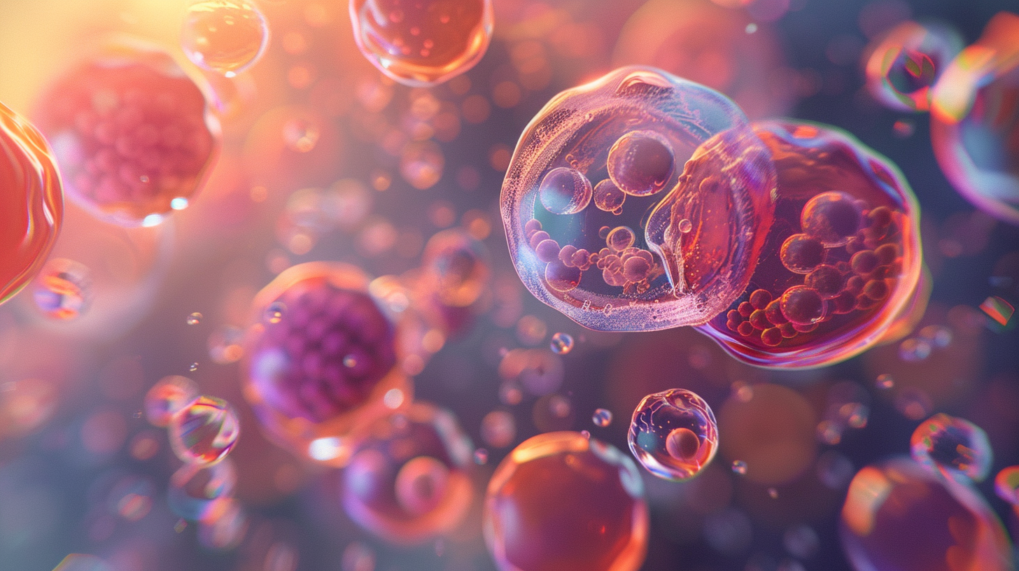 A 3D image of metabolic hormones.