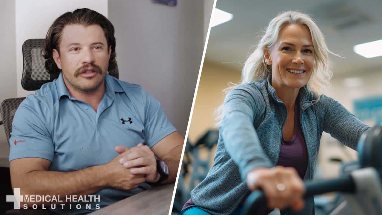 Adult patient discussing medical weight loss options with a healthcare provider